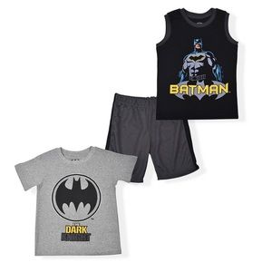 Batman Grey & Black Tee Set w/ Shorts Boy’s 4T